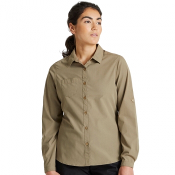 Craghoppers Expert Womens Kiwi Long Sleeve Walking Shirt 10- Bust 39', (99cm)