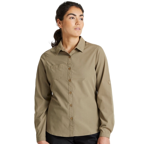 Craghoppers Expert Womens Kiwi Long Sleeve Walking Shirt 10- Bust 39', (99cm)