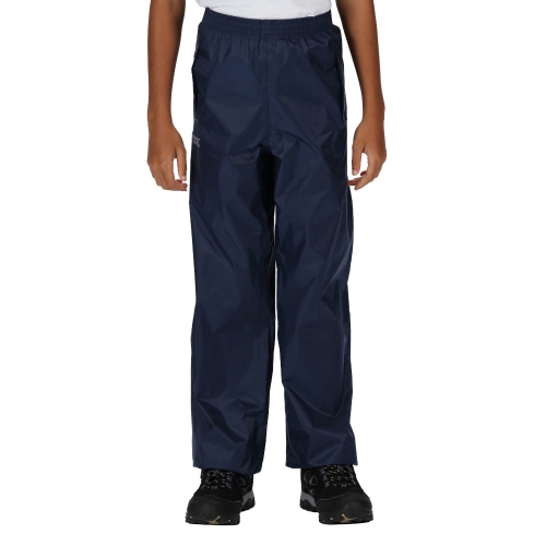 Regatta Boys & Girls Kids Pack It Lightweight Waterproof Overtrousers 13 Years - Waist 67-68cm (Height 153-158cm)