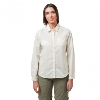 Craghoppers Womens Kiwi NosiDefence Long Sleeve Shirt 10 - Bust 34' (86cm)