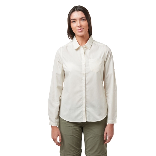 Craghoppers Womens Kiwi NosiDefence Long Sleeve Shirt 12 - Bust 36' (91cm)