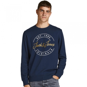 Jack & Jones Mens Jorjerry Crew Neck Sweatshirt S - Chest Size 37' (96cm)