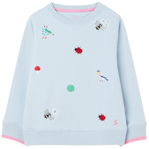 Joules Girls Mackenzie Crew Neck Jersey Sweatshirt 7 Years- Chest 24.75', (63cm)