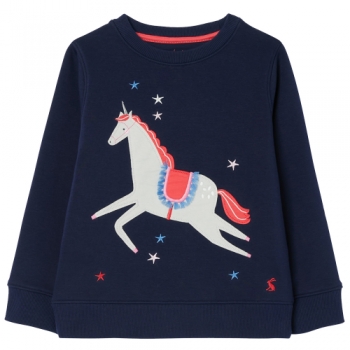 Joules Girls Mackenzie Crew Neck Jersey Sweatshirt 11 Years- Chest 29.5', (75cm)