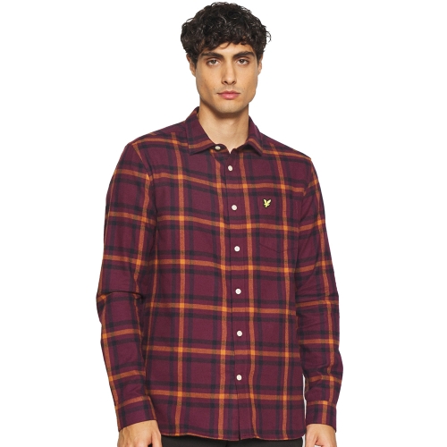 Lyle & Scott Mens Check Flannel Long Sleeve Casual Shirt S - Chest 36-38' (91-96cm)