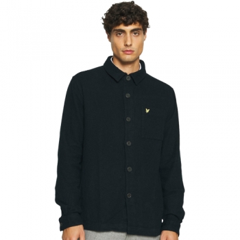 Lyle & Scott Mens Brushed Long Sleeve OverCasual Shirt M - Chest 38-40' (96-101cm)