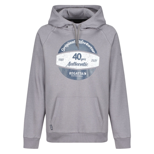 Regatta Professional Mens 40 Years Graphic Hoodie M - Chest 39-40' (99-101.5cm)