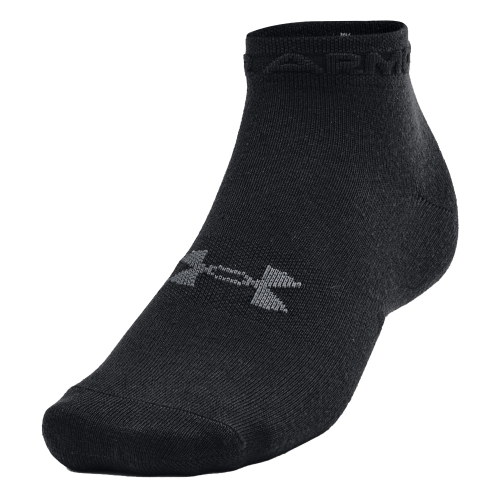 Under Armour Mens Essential Low Cut Lightweight 3 Pack Socks Medium