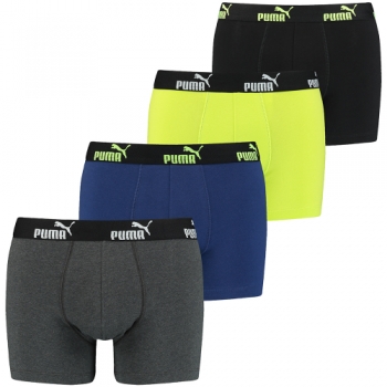 Puma Mens Puma Promo 4 Pack Comfortable Fit Boxers S- Waist 30-32' (76-81cm)