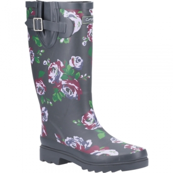 Cotswold Womens Blossom Slip On Matte Wellington Boots UK Size 3 (EU 36)