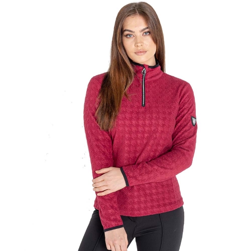 Dare 2b Womens Savvy Half Zip Dogtooth Fleece Jacket UK 6- Bust 32', (81cm)