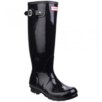 Hunter Womens Original Tall Gloss Durable Wellington Boots UK Size 6 (EU 39)