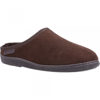 Hush Puppies Mens Ashton Memory Foam Suede Slip On Slippers UK Size 8 (EU 42)