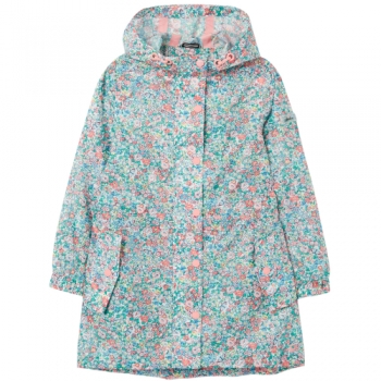 Joules Girls Golightly Hooded Waterproof Packable Coat 5 Years- Chest 23.5', (59cm)