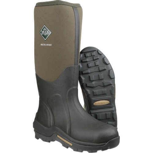 Muck Boots Mens Arctic Sport Pull On Fleece Lined Wellington Boots UK Size 4 (EU 37, US 5)