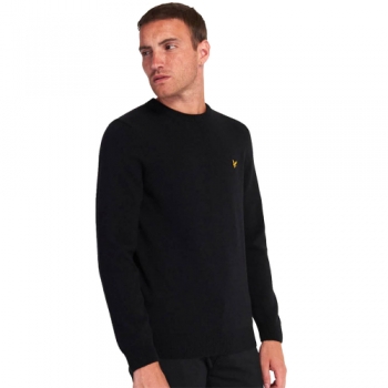 Lyle & Scott Mens Crew Neck Lambswool Blend Jumper M - Chest 38-40' (96-101cm)