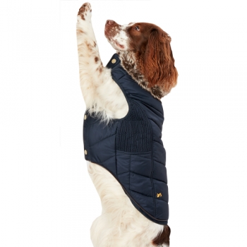 Joules Dog Cherington Padded Quilted Parka Coat Large- Length 54cm, Chest 82cm