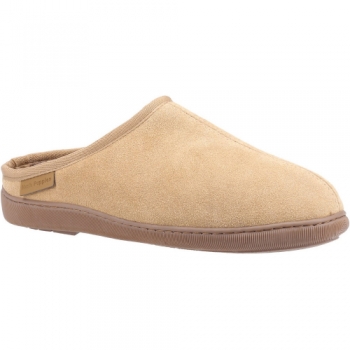 Hush Puppies Mens Ashton Memory Foam Suede Slip On Slippers UK Size 10 (EU 44.5)