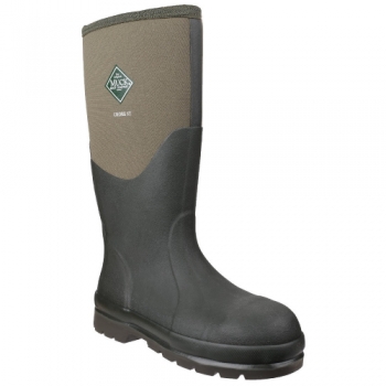 Muck Boots Mens Chore Classic Steel Toe & Mid Wellington Safety Boot UK Size 10 (EU 44/45, US 11)