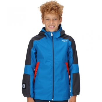 Regatta Boys Rayz Waterproof Breathable Jacket 11-12 Years - Chest 75-79cm