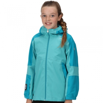 Regatta Girls Rayz Waterproof Breathable Jacket 11-12 Years - Chest 75-79cm (Height 146-152cm)