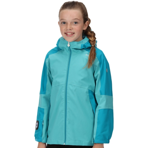 Regatta Girls Rayz Waterproof Breathable Jacket 11-12 Years - Chest 75-79cm (Height 146-152cm)