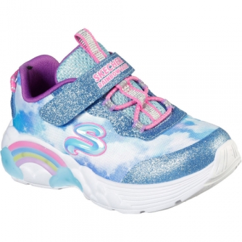 Skechers Girls S Lights Rainbow Racers Sporty Trainers UK Size 4 (EU 21)