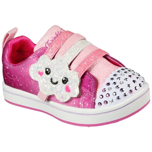 Skechers Girls Sparkle Rayz Rainbow Smiles Light Up Shoes UK Size 5 (EU 22)