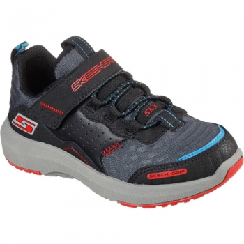 Skechers Boys Dynamic Tread Leather Sporty Trainers UK Size 1.5 (EU 34)