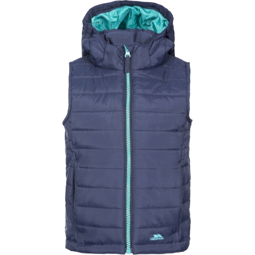 Trespass Girls Aretha Insulated Lightly Padded Hooded Gilet 5-6 Years- Chest 24' (61cm)