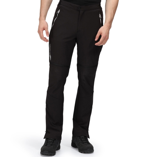 Regatta Mens Mountain Zip Off Stretchy Walking Trousers 30R - Waist 30' (76cm), Inside Leg 32'