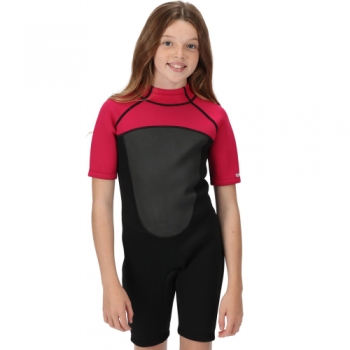 Regatta Girls Shorty Lightweight Comfortable Grippy Wetsuit 3-4 Years - Waist 53-54cm (Height 98-104cm)