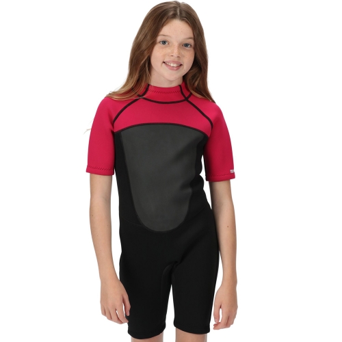 Regatta Girls Shorty Lightweight Comfortable Grippy Wetsuit 9-10 Years - Waist 61-64cm (Height 135-140cm)