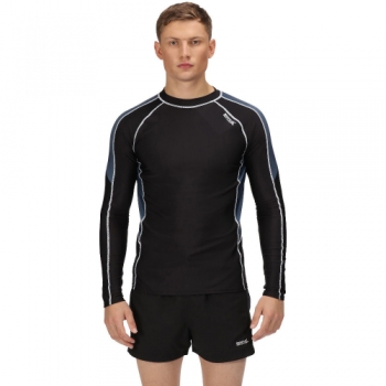 Regatta Mens Long Sleeve Quick Drying Rash Guard Top XL- Chest 43-44' (109-112cm)