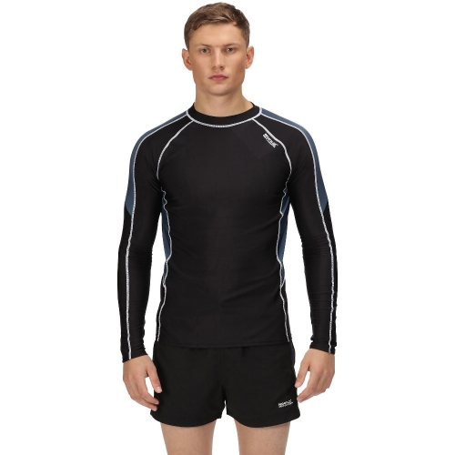 Regatta Mens Long Sleeve Quick Drying Rash Guard Top XL- Chest 43-44' (109-112cm)