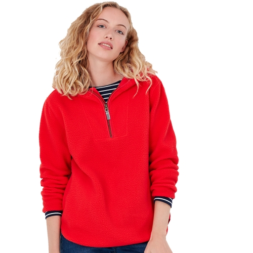 Joules Womens Jeanie Hooded Half Zip Fleece Jacket UK 10- Bust 35', (89cm)