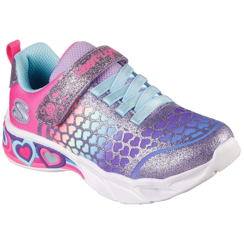 Skechers Girls Sweetheart Lights Lovely Colors Trainers UK Size 2 (EU 35)