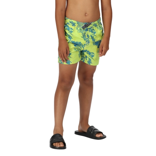 Regatta Boys Skander II Camoflauge Quick Dry Swim Shorts 14/15 Years - Waist 73-76cm (Height 164-170cm)