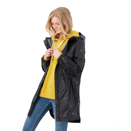 Joules Womens Golightly Waterproof Breathable Packable Coat UK 10- Chest 35', (89cm)