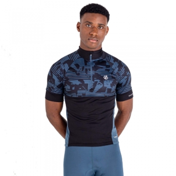 Dare 2B Mens Stay The CourseII Half Zip Cycling Top L- Chest 42', (107cm)