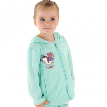 Regatta Girls Peppa Zip Through Graphic Print Hoodie 12-18 Months (80-86cm)