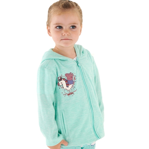 Regatta Girls Peppa Zip Through Graphic Print Hoodie 12-18 Months (80-86cm)