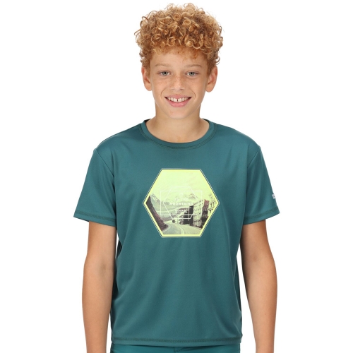 Regatta Boys Alvarado VI Quick Drying Short Sleeve T Shirt 11-12 Years - Chest 75-79cm (Height 146-152cm)