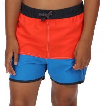 Regatta Boys Sergio Quick Drying Colourblock Swim Shorts 11-12 Years - Waist 65-67cm (Height 146-152cm)