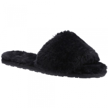 Hush Puppies Womens Prue Fluffy Slip On Slider Slippers UK Size 3 (EU 36)