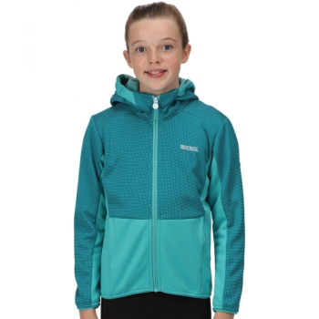 Regatta Girls Highton Full Zip Two Tone Fleece Jacket 13 Years - Chest 79-83cm (Height 153-158cm)