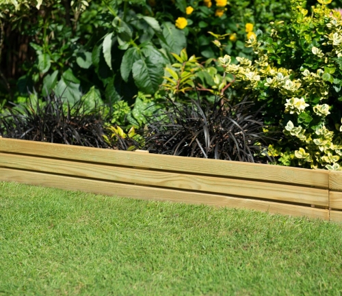 Forest Garden Slatted Edging 120cm (Pack of 3)