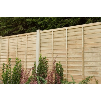 Forest Garden Pressure Treated Superlap Fence Panel 6ft x 5ft (1.83m x 1.52m)