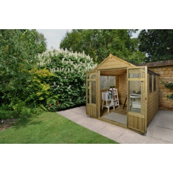 Forest Garden 7x7 Oakley Overlap Summerhouse