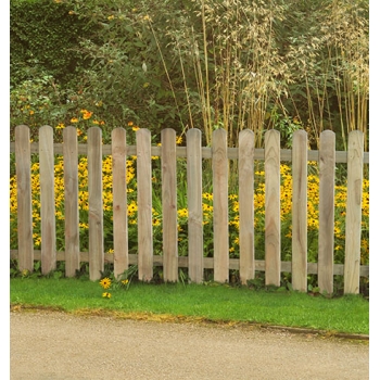 Forest Garden 6ft x 3ft Pressure Treated Heavy Duty Pale Picket Fence Panel 1.83m x 0.9m